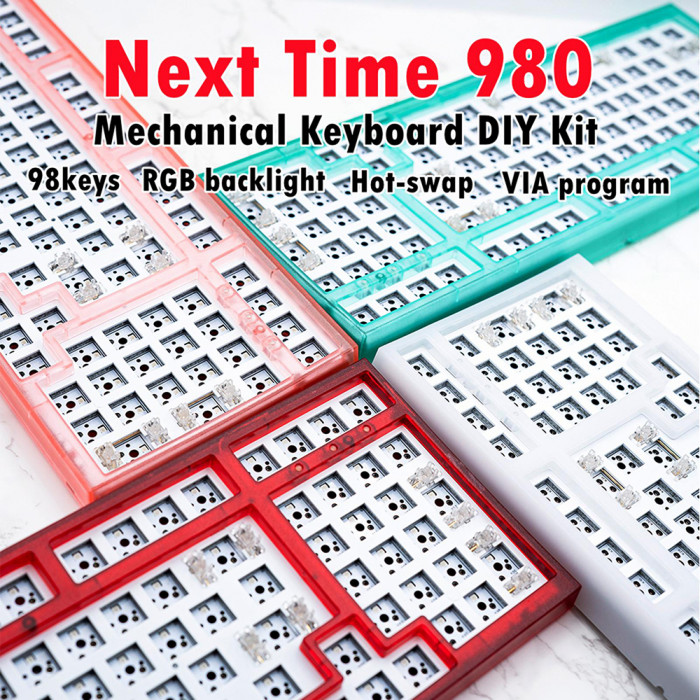 37€ with Coupon for Next Time NT980 Mechanical Keyboard Customized Kit Triple-Mode Type-C - BANGGOOD
