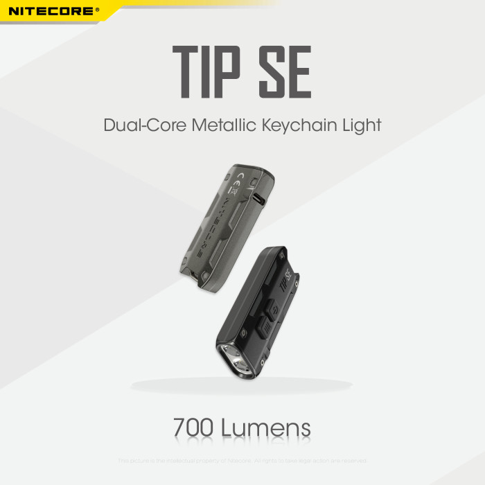 27€ with Coupon for NITECORE TIP SE 700LM P8 Dual Light LED Keychain - BANGGOOD