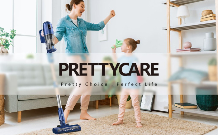 105€ with Coupon for PRETTYCARE P1 Cordless Vacuum Cleaner, 26KPa Suction, 1.2L - EU 🇪🇺 - GEEKBUYING
