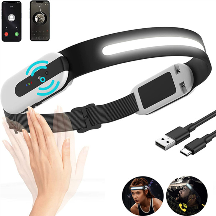 Get a Smart Bluetooth LED Headlamp with Motion Sensor and Wireless Music Function for just 14€