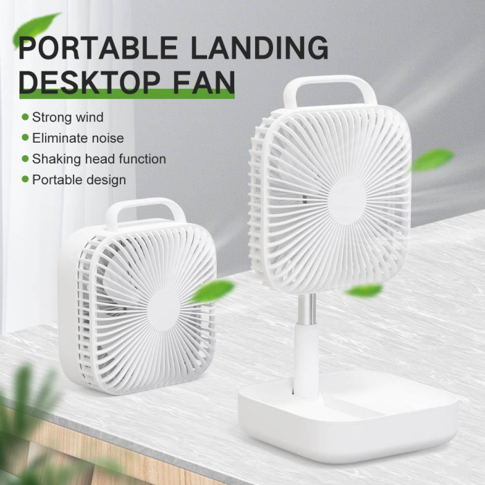 15€ with Coupon for Smart Portable Folding Fan Adjustable Angle Mute Shaking - EU 🇪🇺 - GEEKBUYING
