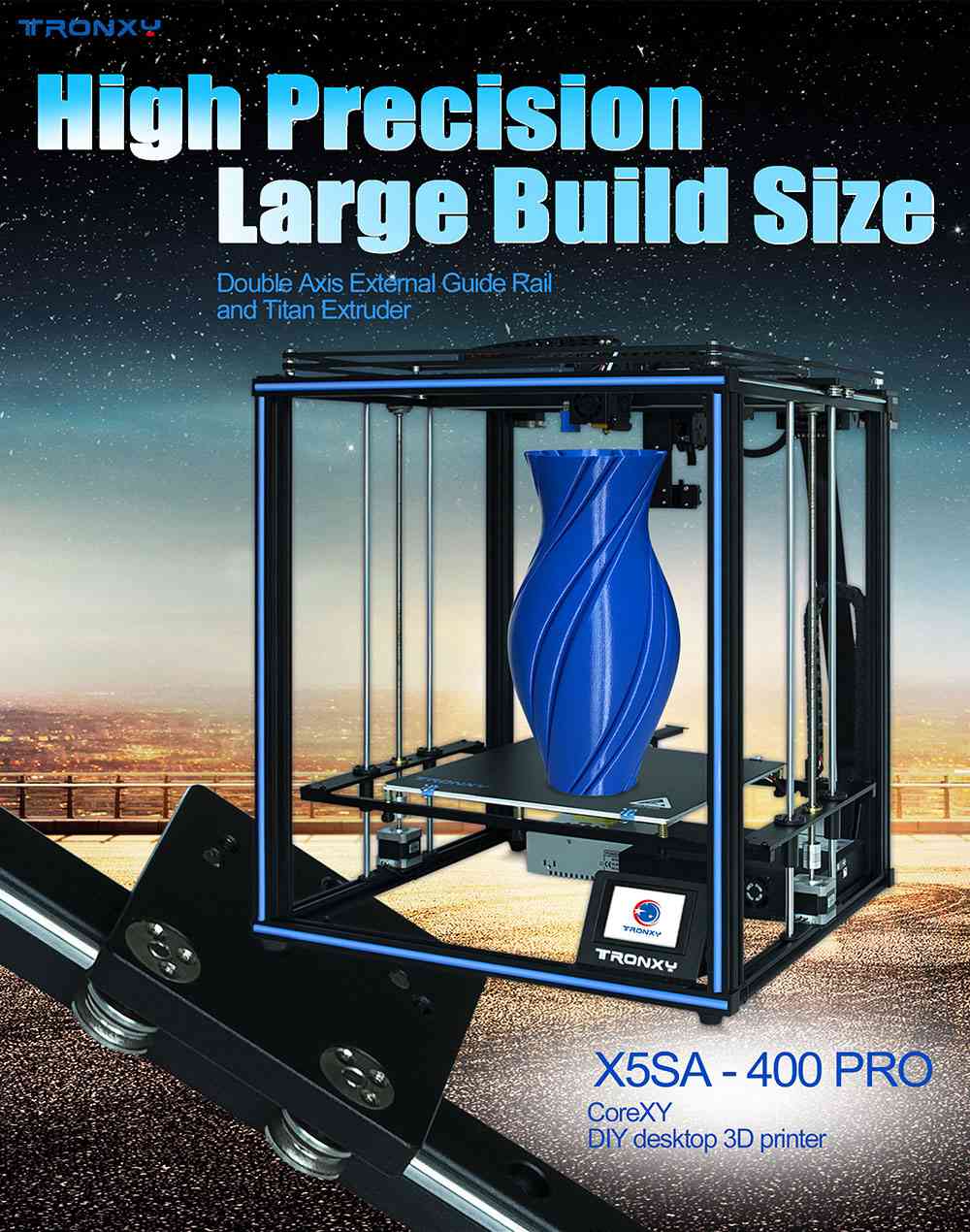 486€ with Coupon for TRONXY X5SA-400 PRO DIY 3D Printer 400*400*400mm Core - EU 🇪🇺 - GEEKBUYING