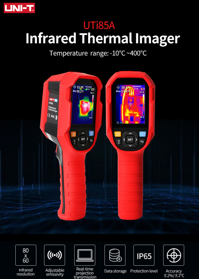 180€ with Coupon for UNI-T UTi85A -15?~550? Digital Industry Infrared Thermal Imager Real-time - BANGGOOD