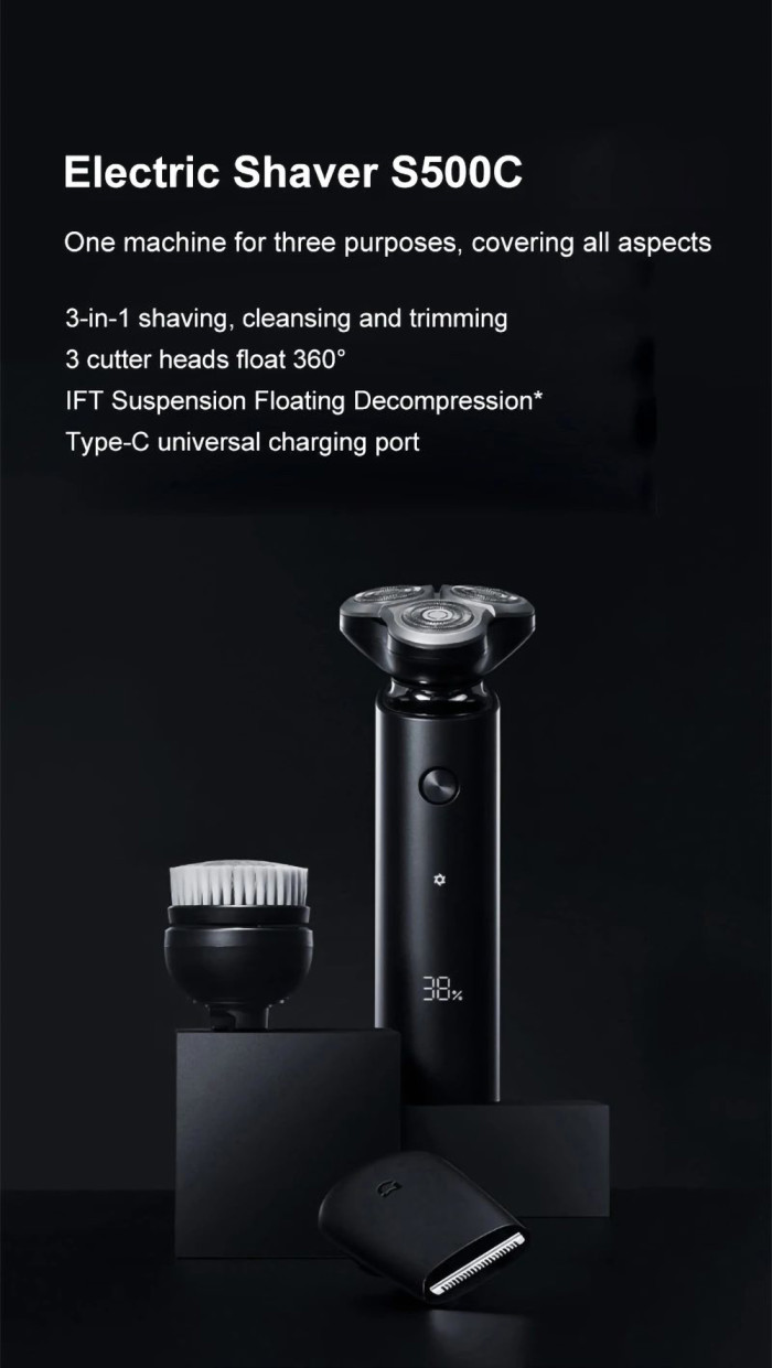 Xiaomi Mijia S500C Electric Shaver - Convenient and Comfortable Shaving Experience