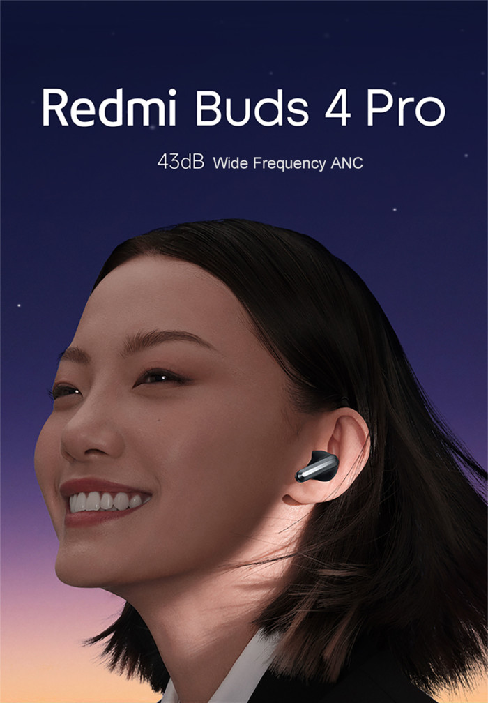 70 € с купон за слушалки Xiaomi Redmi Buds 4 Pro TWS bluetooth V5.3 - BANGGOOD