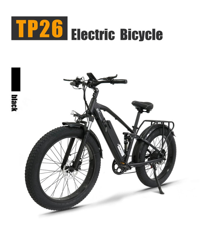 Get the CMACEWHEEL TP26 Full Suspension Electric Mountain Bike, 26*4.0 at €1136 using our Exclusive Coupon