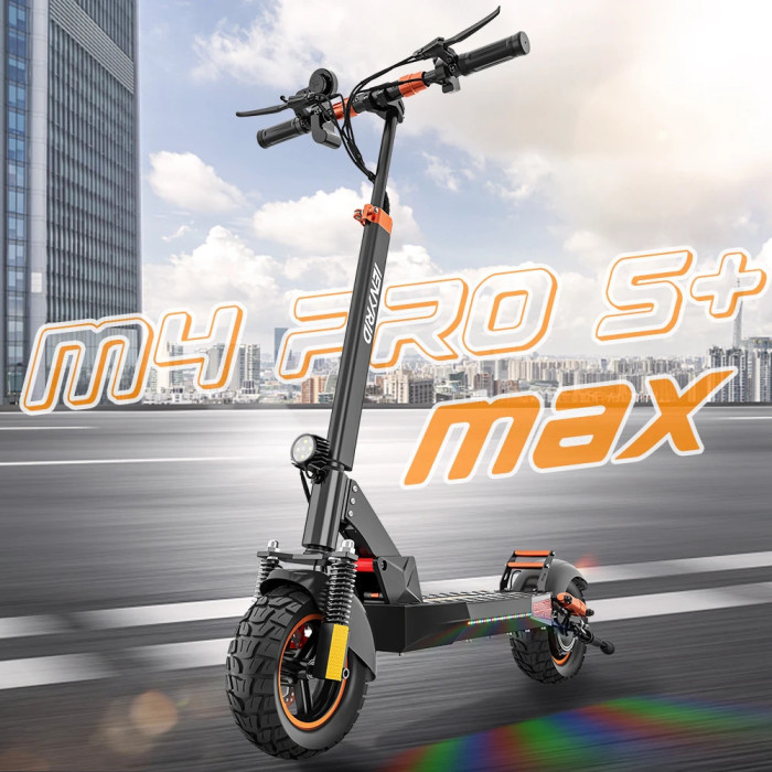 IENYRID M4 PRO S+ MAX Electric Scooter with 10 inch Off-Road Pneumatic Tires, 800W Motor, 45Km/h Max Speed, and 48V 20Ah Battery
