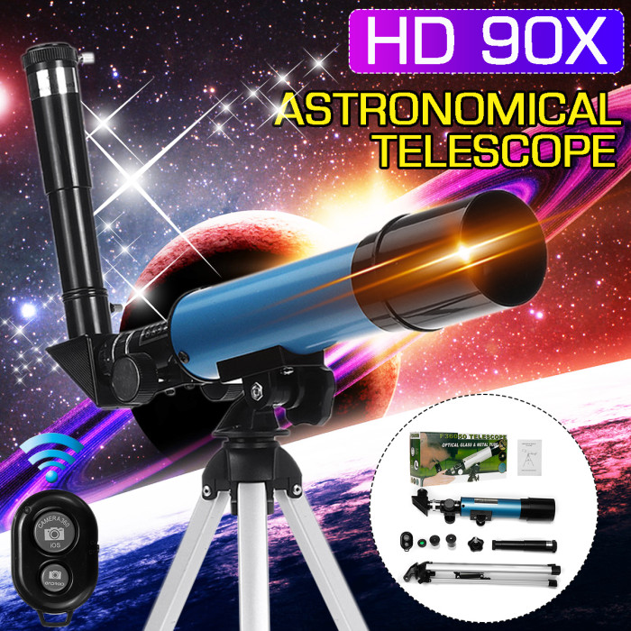 31€ with Coupon for 90x Magnification Astronomical Telescope Clear Image with Remote Control - BANGGOOD