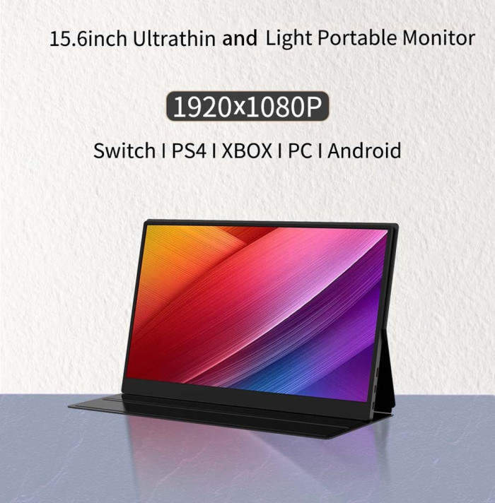 Get AOSIMAN Z156FCC-2 15.6'' IPS Portable Monitor Double-Blind Insertion for Only 96€ with Coupon - GEEKBUYING