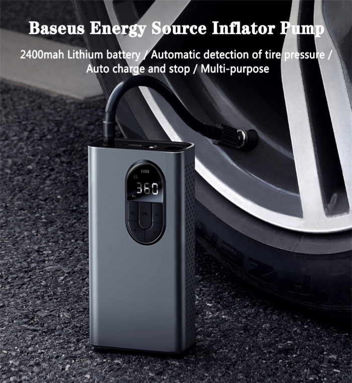 45€ with Coupon for Baseus 150PSI Portable Inflator Pump Air Compressor Smart - EU 🇪🇺 - BANGGOOD
