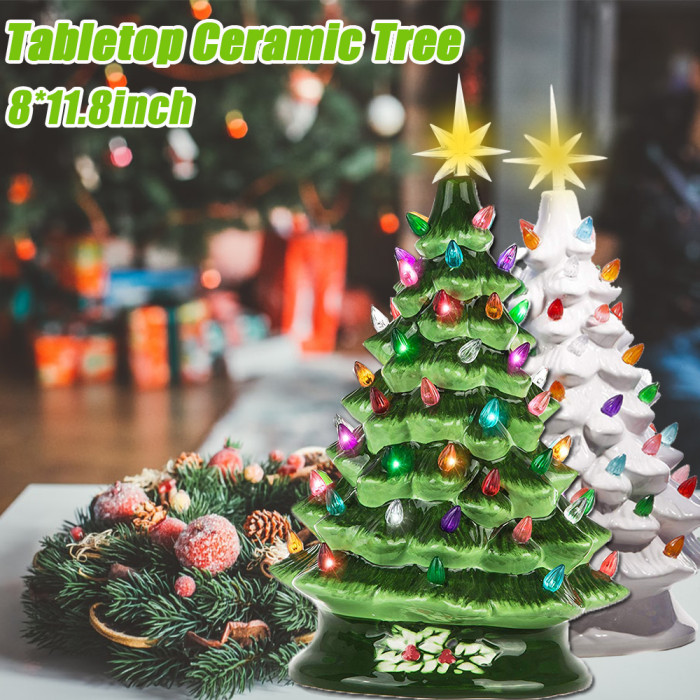 Prekrasno i elegantno keramičko božićno drvce
