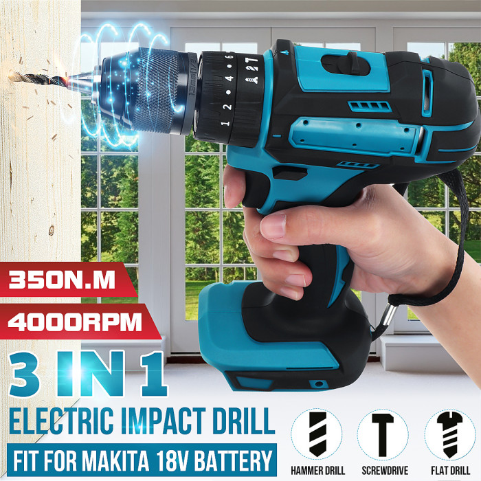 Get the Drillpro 10mm Chuck Impact Drill 350N.m Cordless Electric for just 23€ with Coupon at Banggood