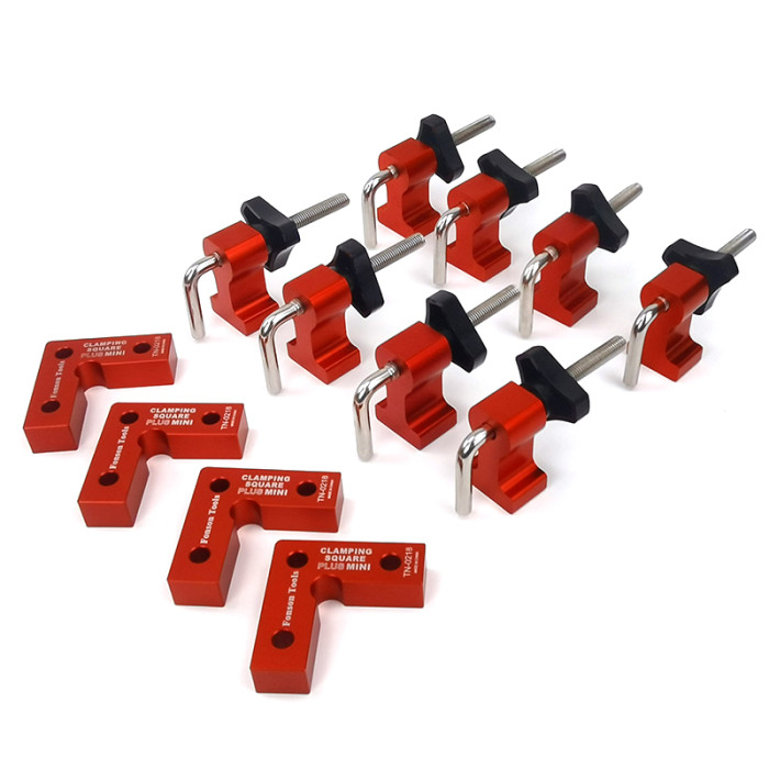 FONSON 4 Set Mini Woodworking Right Angle Positioning Clamp
