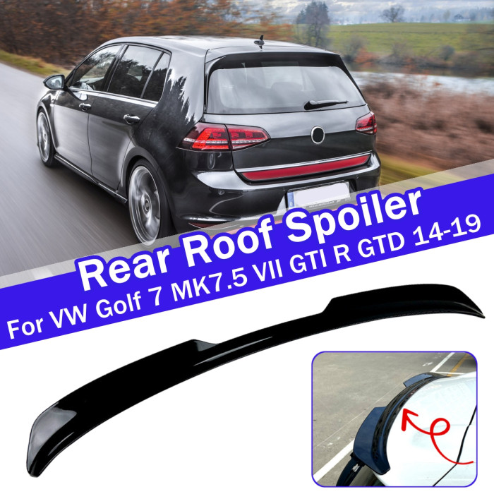 17€ with Coupon for Glossy Black Rear Roof Spoiler Wing For VW - EU 🇪🇺 - BANGGOOD