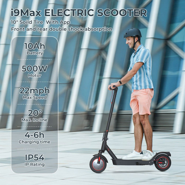 iScooter i9 Max Electric Scooter 10 Inch Honeycomb - EU 🇪🇺 - GEEKBUYING