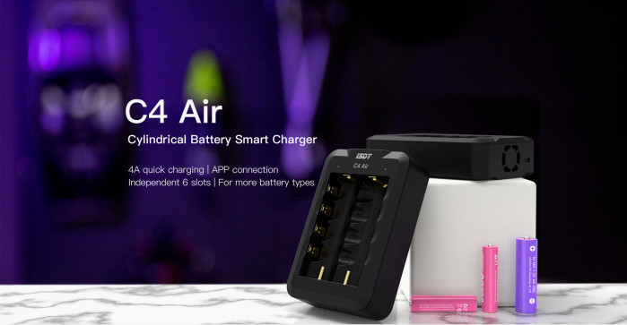 Get the ISDT C4 Air 4A 6 Slots USB Type-C Input Smart Charger at a Discount with Kupon4u Coupon on BANGGOOD