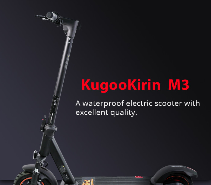 KugooKirin M3 Folding Electric Scooter with 10 inch Tires
