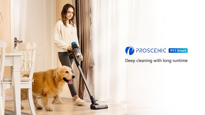 Get the Proscenic P11 Smart Cordless Vacuum Cleaner at 96€ With Coupon from GEEKBUYING