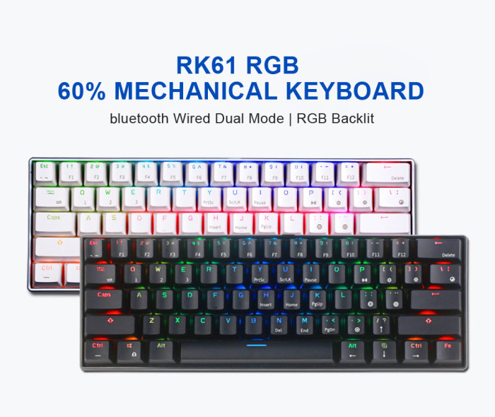 36€ sa kuponom za mehaničku tastaturu Royal Kludge RK61 sa 61 tipkom bluetooth 5.0 - BANGGOOD