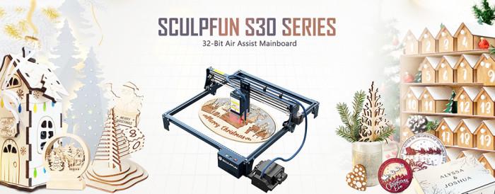 Get a SCULPFUN S30 Pro Max 20W Laser Engraver Cutter for just 536€