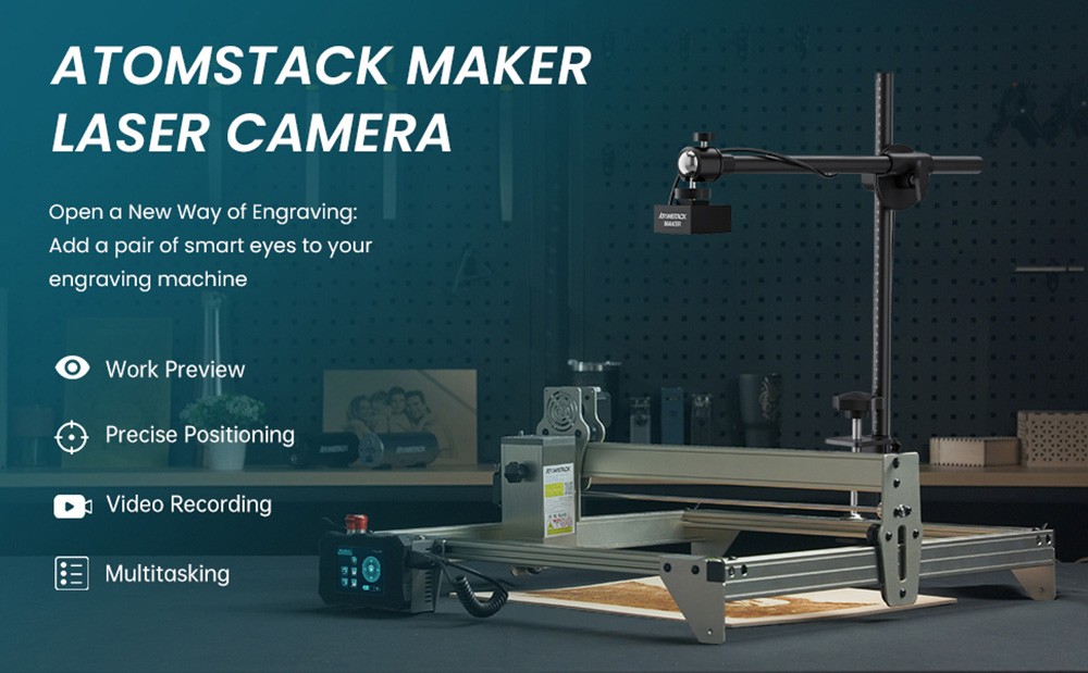 Nabavite ATOMSTACK Maker AC1 laserski graver Time-lapse kameru, 5 - EU 🇪🇺 - GEEKBUYING za samo 84€ uz kupon