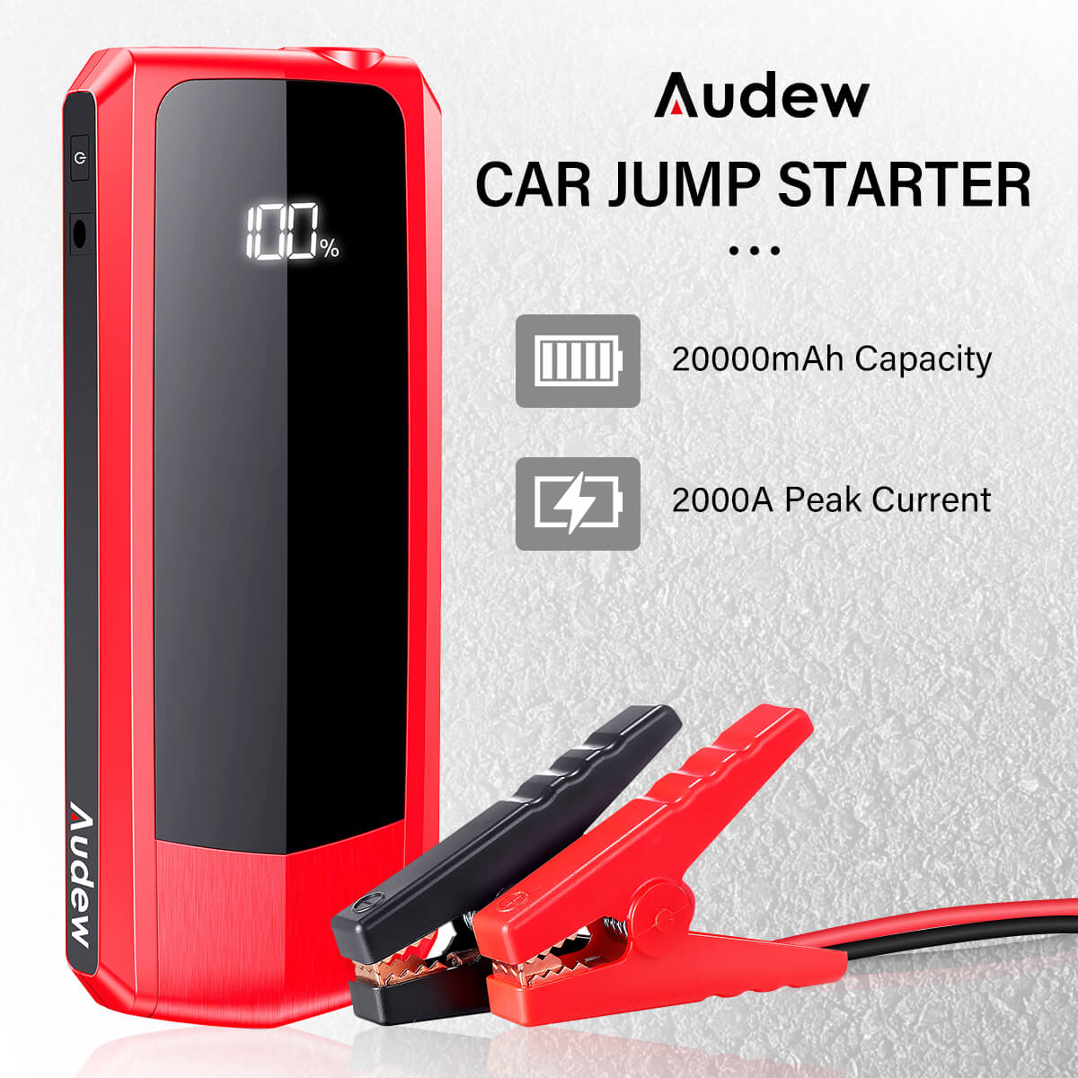 75€ with Coupon for AUDEW 2000A 20000mAh Car Jump Starter Power Bank - EU 🇪🇺 - BANGGOOD