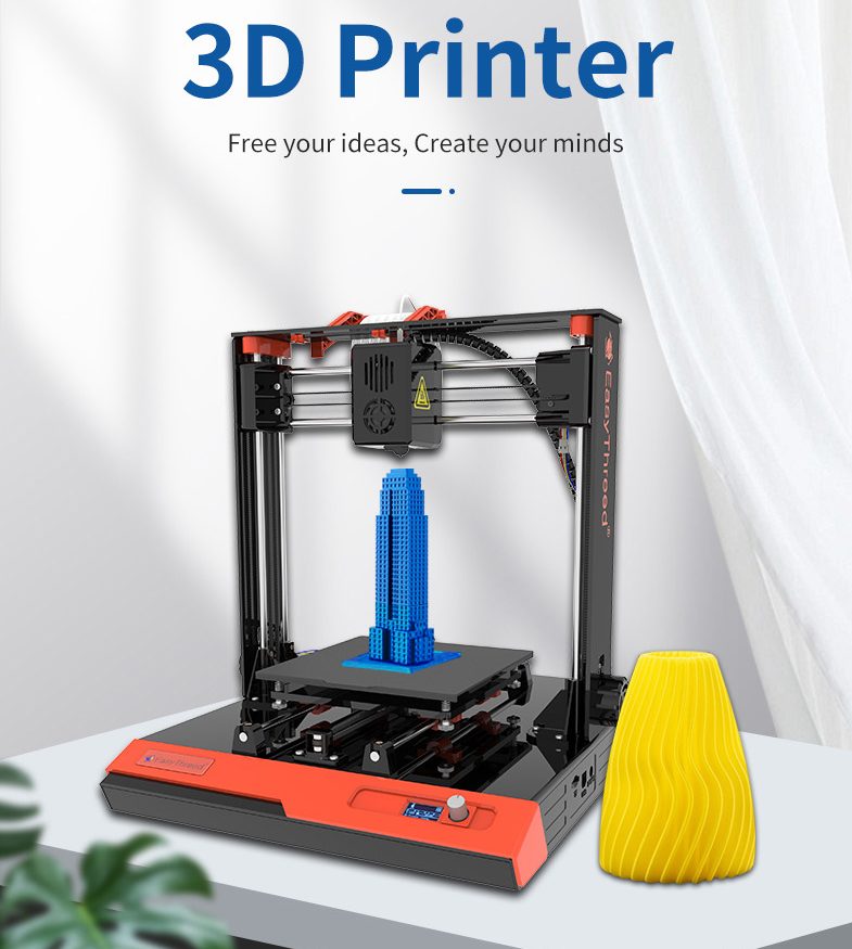 Easythreed K4 3D Printer Kit with Hotbed Detachable Magnetic - BANGGOOD