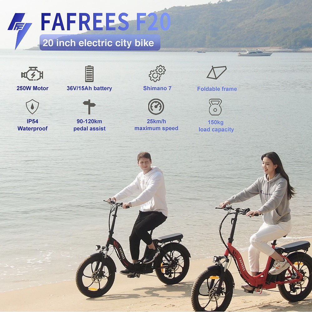 FAFREES F20 Electric Bike 20 Inch Folding Frame - EU 🇪🇺