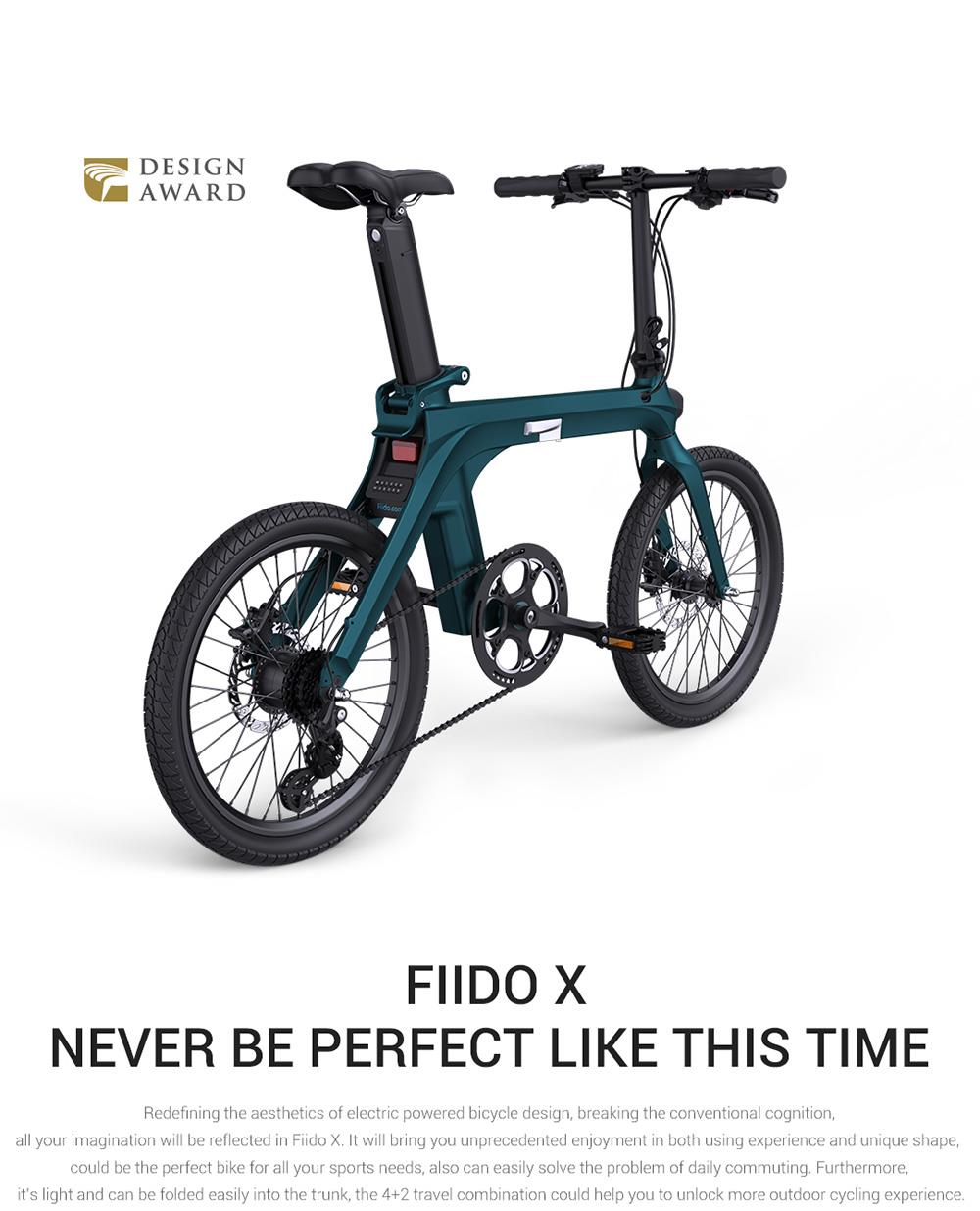 1474€ with Coupon for FIIDO X Folding Electric Moped Bike 20*1.95in Tire - EU 🇪🇺 - GEEKBUYING