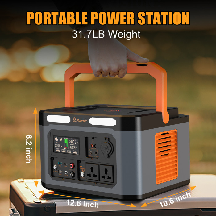 Get the Foursun 1500W Portable Power Station 1598.4Wh with 18V and 100W Solar Panel for just €843 in the EU Warehouse!