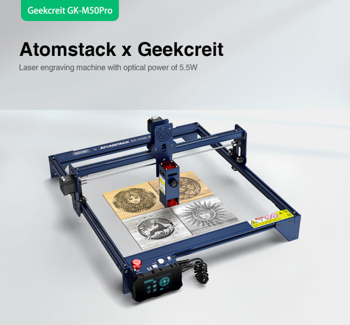 Save Money on GEEKCREITxATOMSTACK A5 M50 PRO Laser Engraver