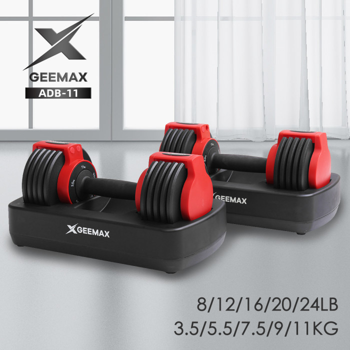 Adjustable Dumbbell for Full Body Workout GEEMAX 24 LB - EU 🇪🇺 - BANGGOOD
