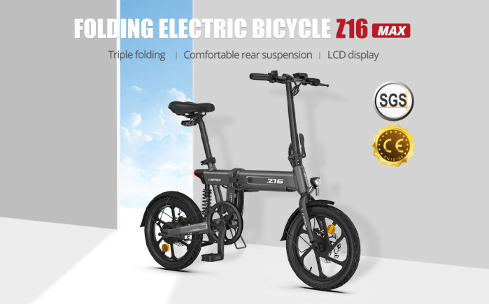 Get €636 Discount on HIMO Z16 MAX Folding Electric Bicycle 16 Inch - EU 🇪🇺 - GEEKBUYING