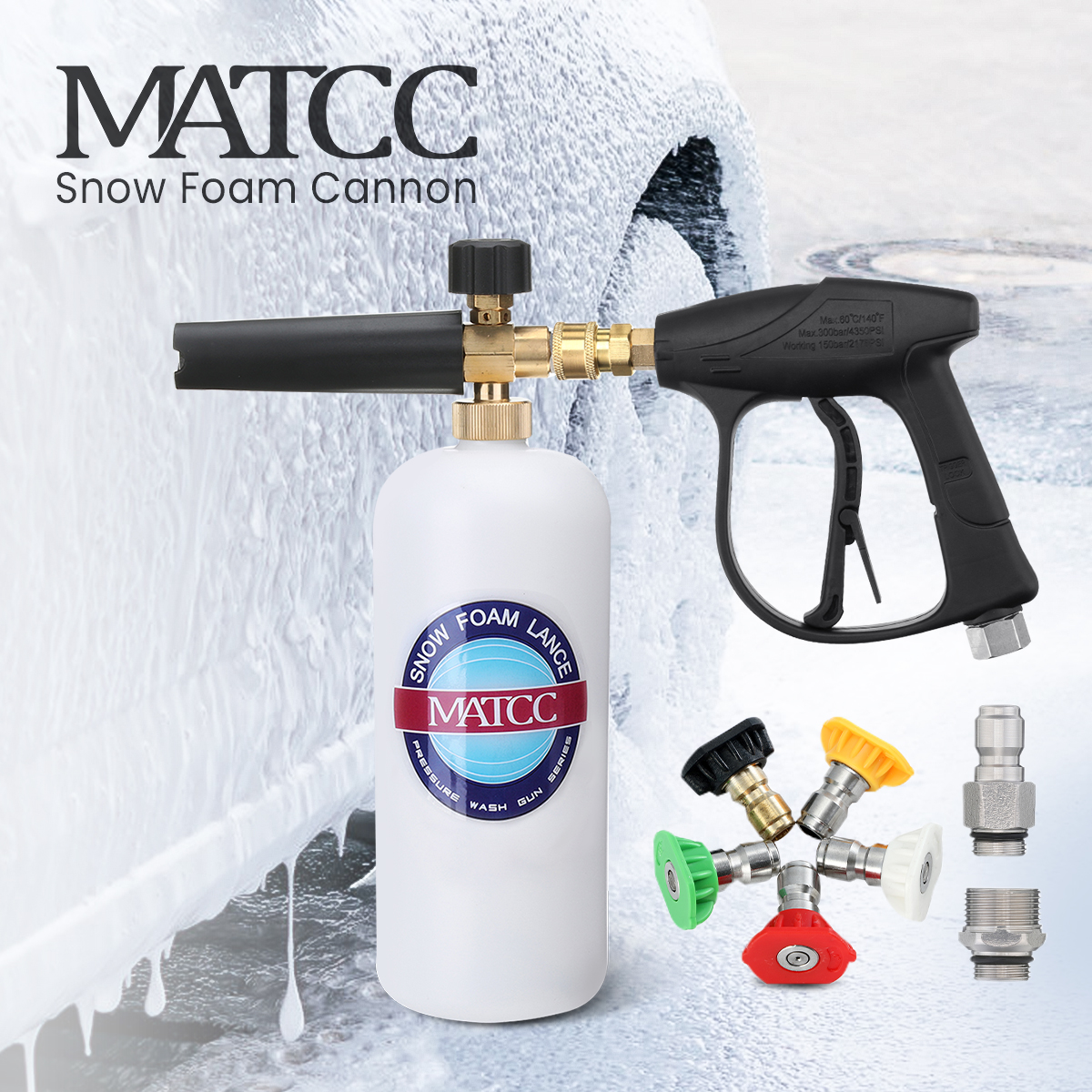MATCC 1L Bottle Foam Lance Car Washer Tool
