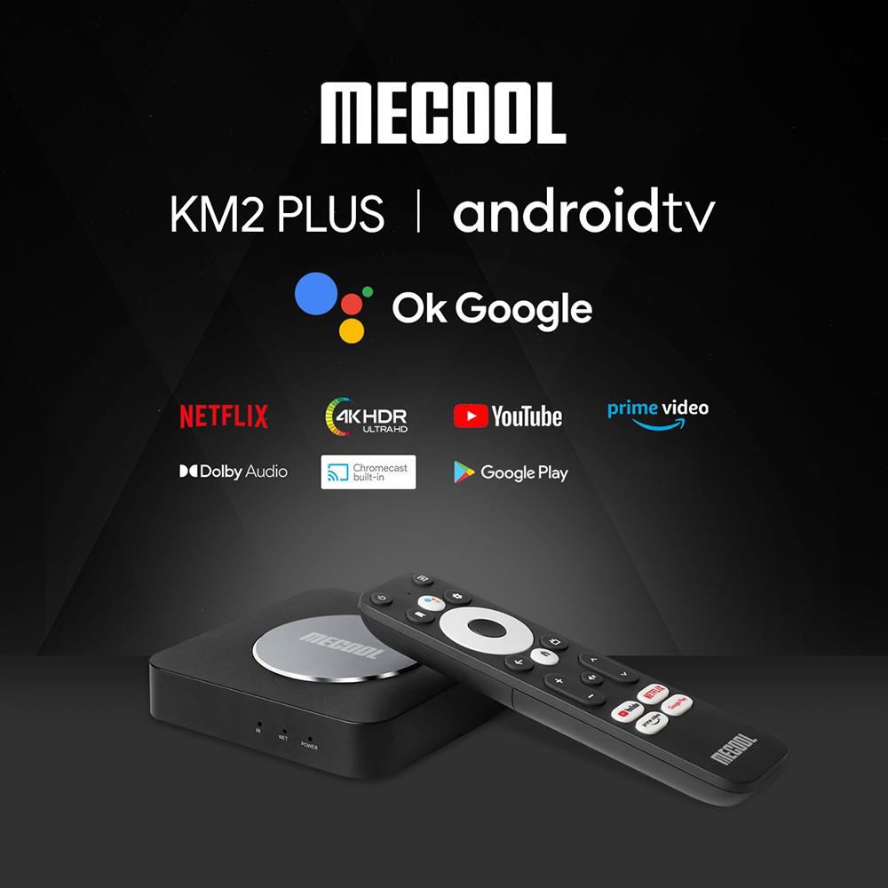 Mecool KM2 Plus Netflix Googlen sertifioitu Android TV 11.0 - Smart TV BOX