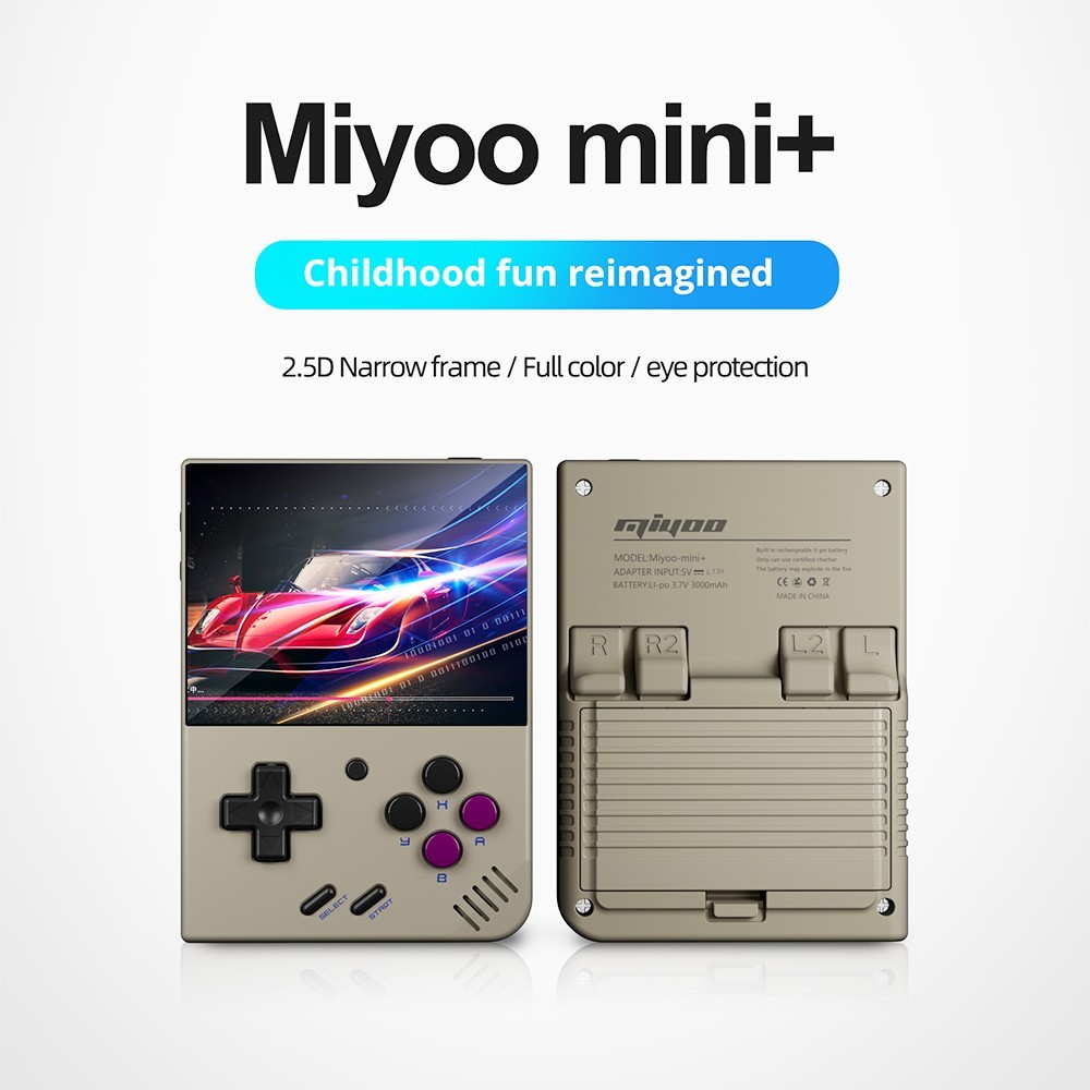 50€ sa kuponom za MIYOO Mini Plus igraću konzolu 64GB - siva - GEEKBUYING