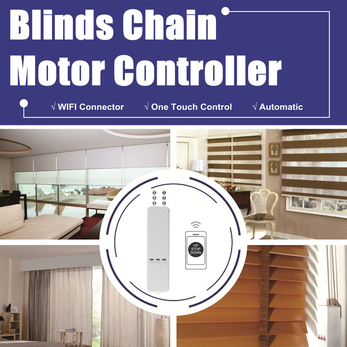 24€ with Coupon for WIFI Smart Window Blinds Chain Motor Controller APP - EU 🇪🇺 - BANGGOOD