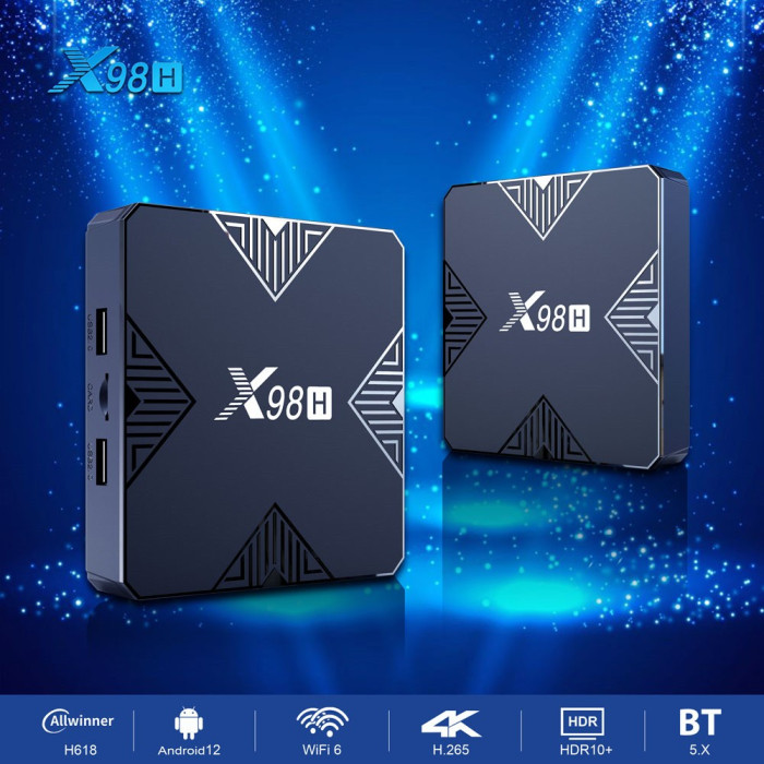 X98H TV BOX Android 12 Allwinner H618 4GB RAM - GEEKBUYING