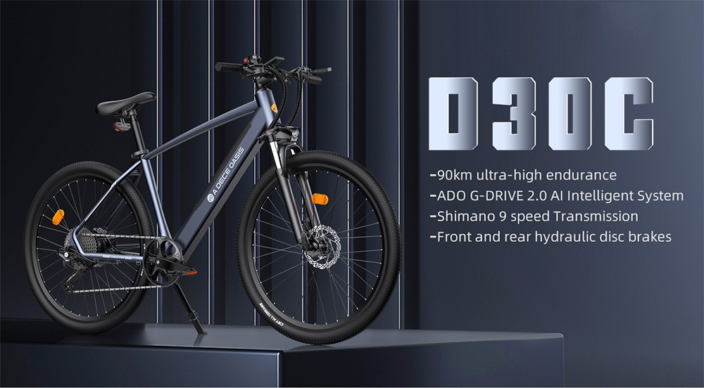 ADO D30C Electric Power Assist Bicycle 36V 10.4Ah - EU - GEEKBUYING
