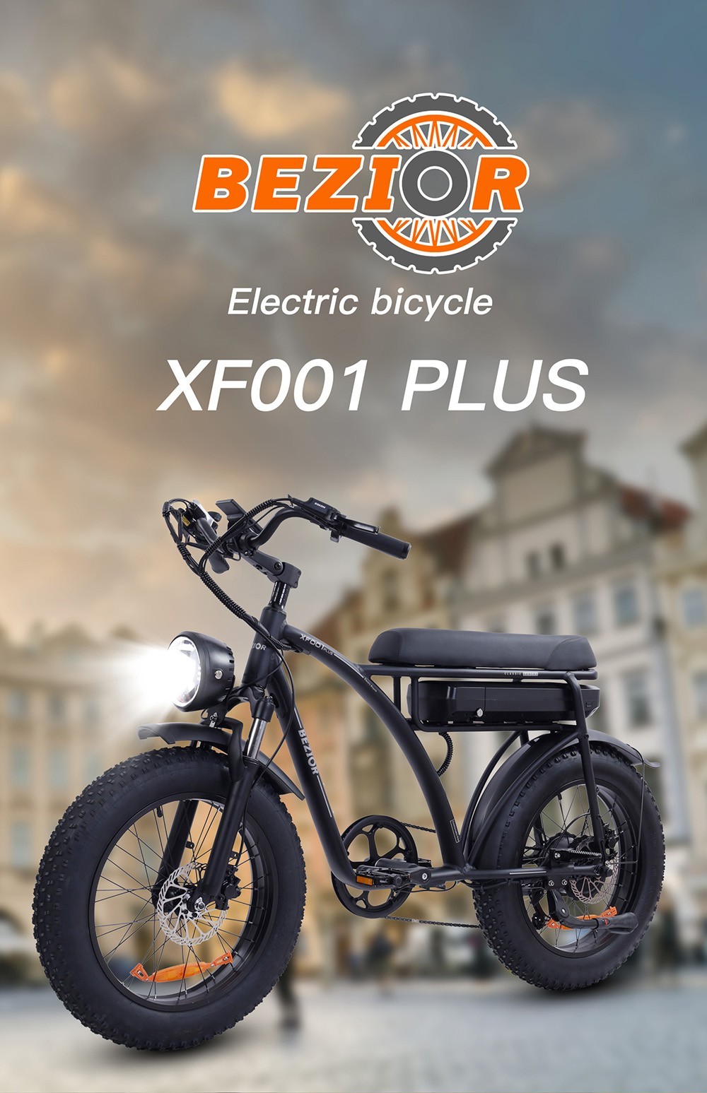 1346€ with Coupon for BEZIOR XF001 Plus Electric Mountain Bike 20*4.0 inch - EU 🇪🇺 - GEEKBUYING