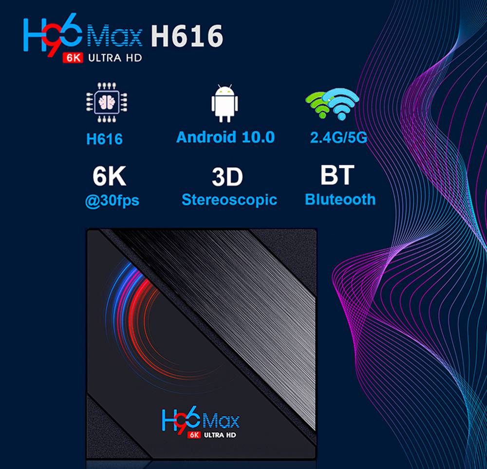 30€ with Coupon for H96 MAX H616 4GB/32GB Android 10 TV Box - EU 🇪🇺 - GEEKBUYING