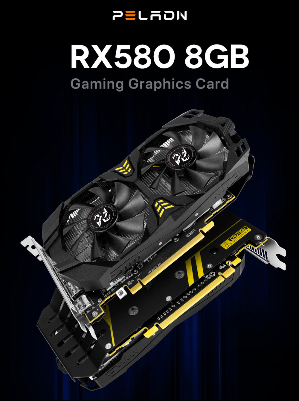 89€ with Coupon for Peladn AMD Radeon RX 580 8GB Graphics Cards, 3xDP - GEEKBUYING