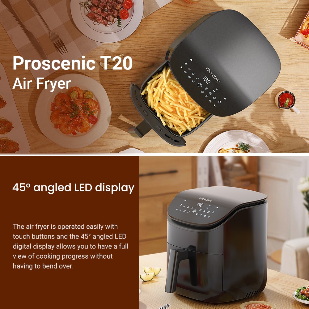 58€ with Coupon for Proscenic T20 1500W Multifunctional Air Fryer,Smart Digital LED - EU 🇪🇺 - GEEKBUYING