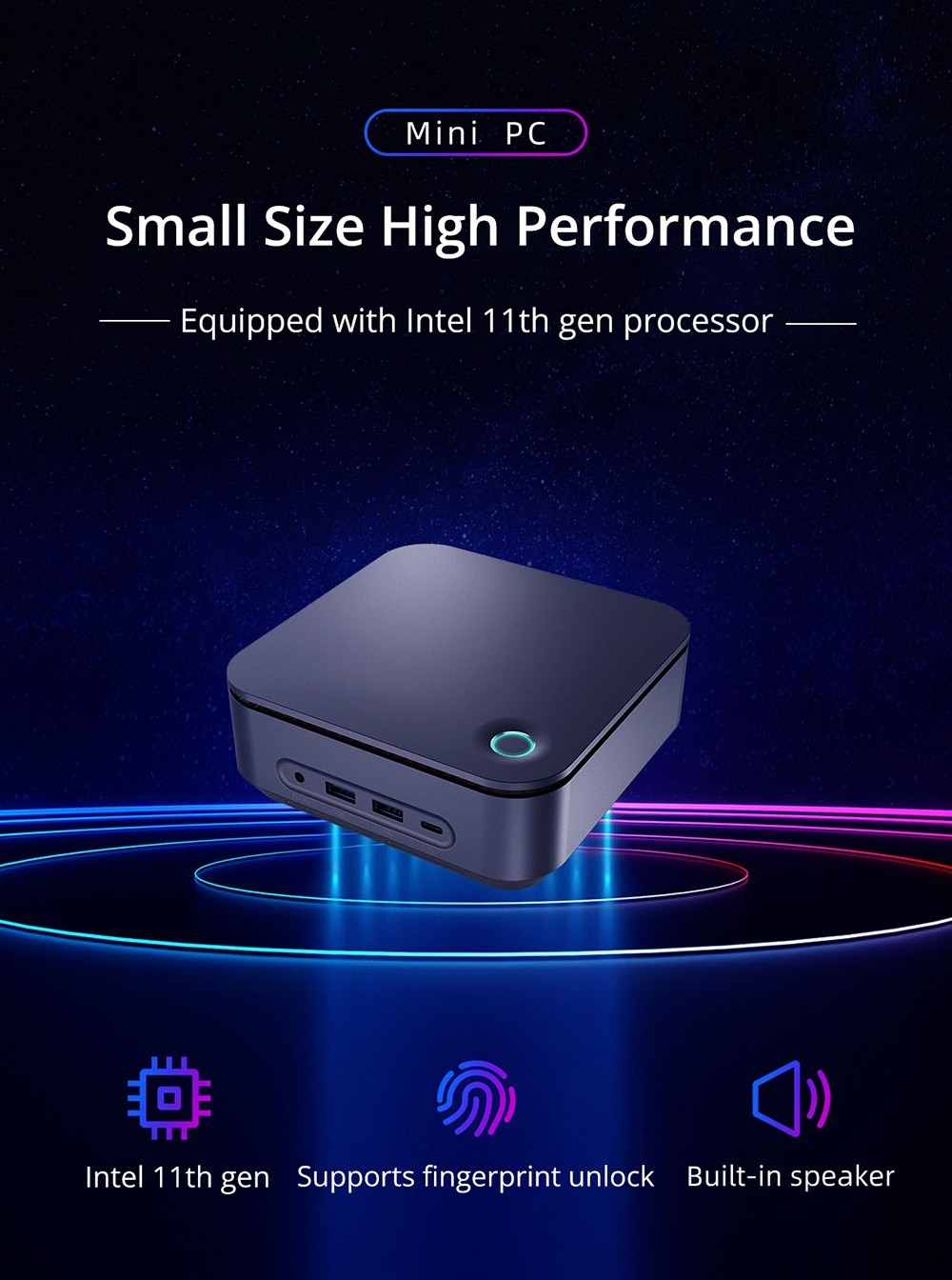 Get the TK11-A0 Mini PC Intel Core i7-11390H, 32GB DDR4 1TB SSD for only 379€ with our exclusive coupon - GEEKBUYING