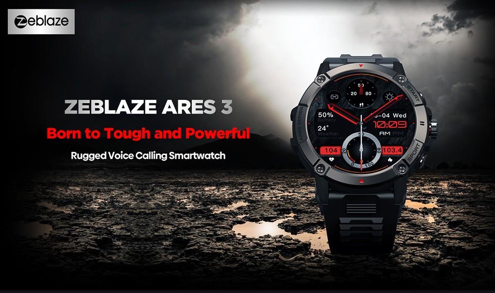 Zeblaze Ares 3 Smartwatch Bluetooth 5.1 - Blue: Get it at 32€ Only!