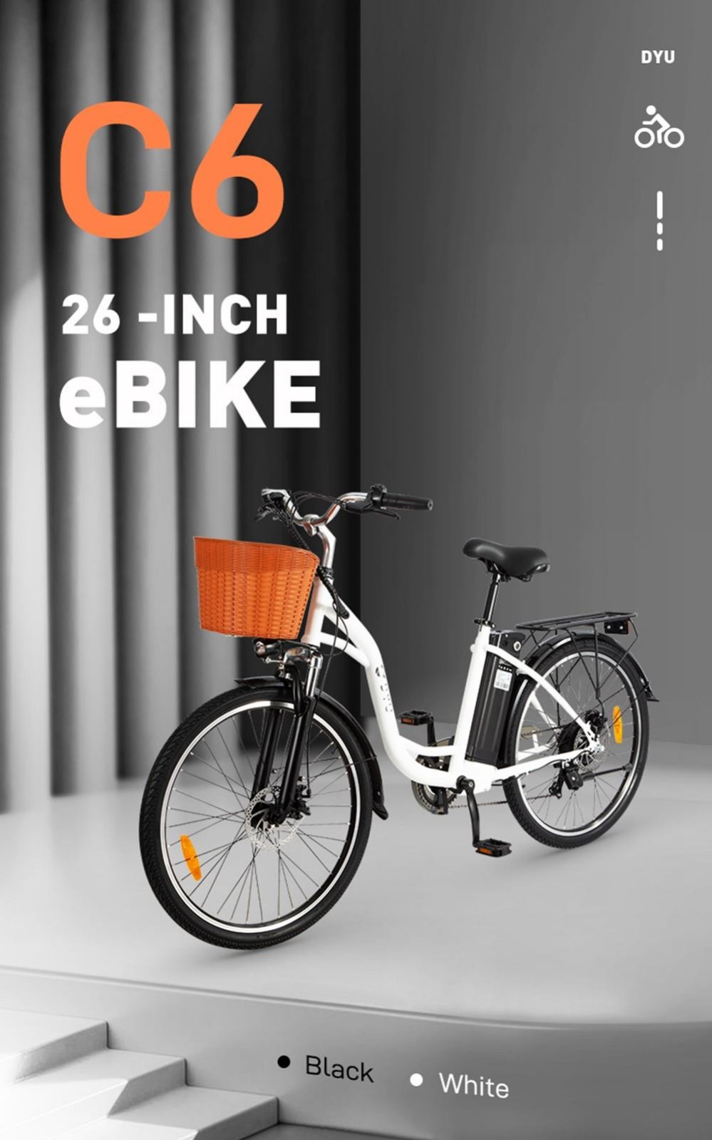 Electric Bicycle with 350W Motor and 70km Max Range - EU 🇪🇺