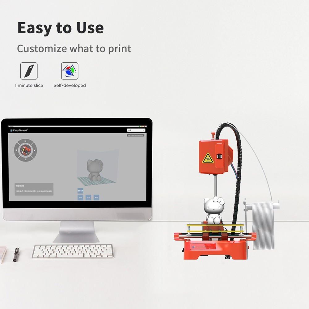 70€ with Coupon for EasyThreed K7 3D Printer, 0.1-0.2mm Accuracy, 10-40mm/s Print Speed, - EU 🇪🇺 - GEEKBUYING