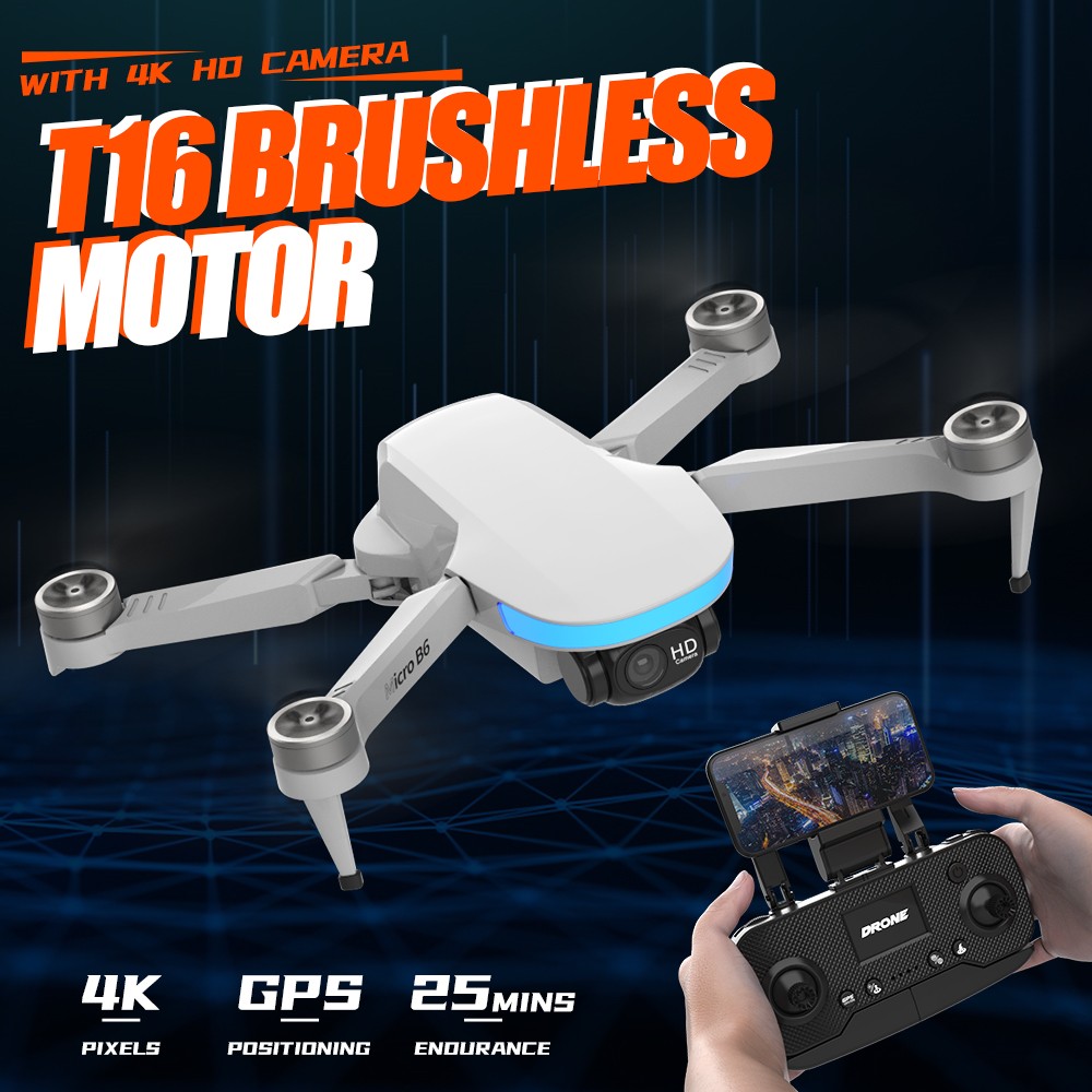 66€ with Coupon for Flytec T16 RC Drone Long Time Flying Brushless Foldable - GEEKBUYING