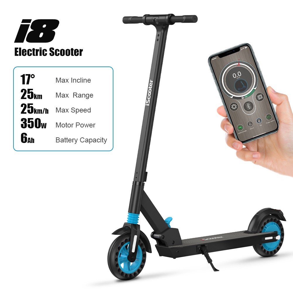 Get the iScooter i8 Electric Scooter 8 inch Honeycomb Tire for only 232€ with our Exclusive Coupon at GEEKBUYING