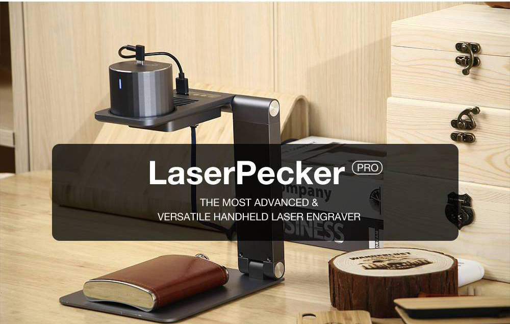 315€ with Coupon for LaserPecker Pro Deluxe Smart Laser Engraver with Auto-focusing Support - GEEKBUYING